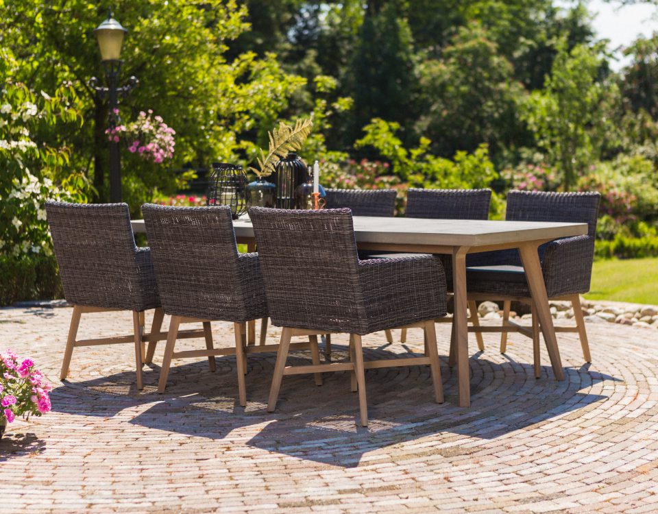 hartman gartenmöbel aqua-saar outdoor pflastersteine