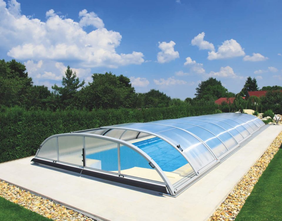Elegant NEO poolüberdachung aqua-saar