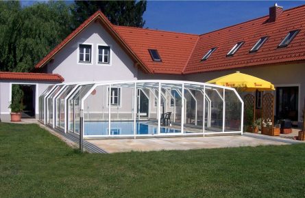 Oceanic High 14 poolüberdachung aqua-saar