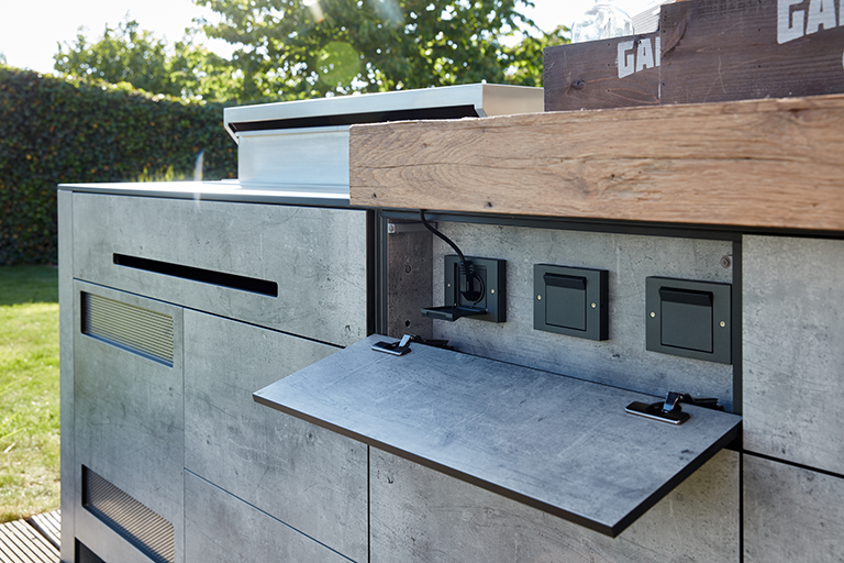 bbqtion outdoorküche insellösung steckdosen aqua-saar bbqtion outdoorküche insellösung steckdosen aqua-saar