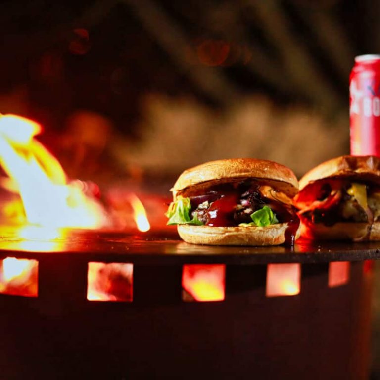 Grillfass Aus Corten Burger Grillen